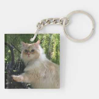 Siberian Forest Cat (Double Sided) Keychain