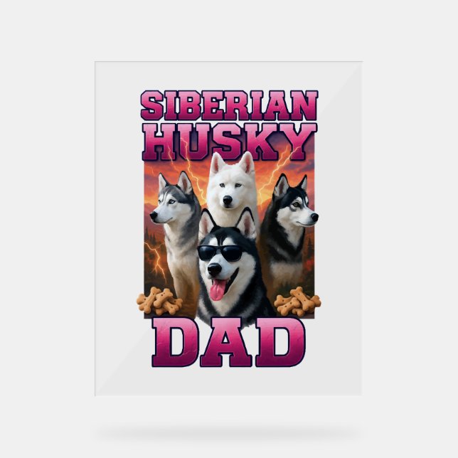 Siberian Husky    Acrylic Sign (Front)