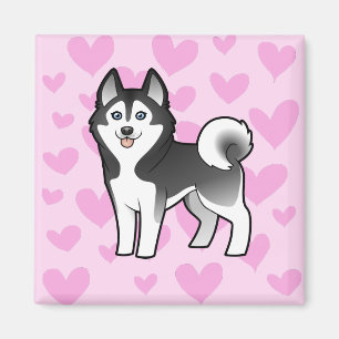 Siberian Husky / Alaskan Malamute Love Magnet
