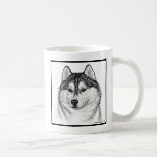 Siberian Husky Art by Glenda S. Harlan Coffee Mug
