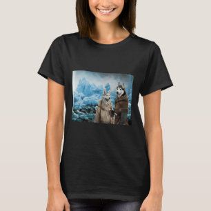Siberian Husky Art Canvas Print The Hunting Walru T-Shirt