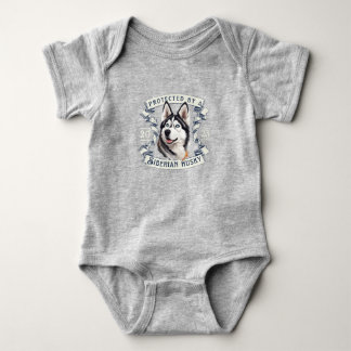 Siberian Husky Baby Bodysuit
