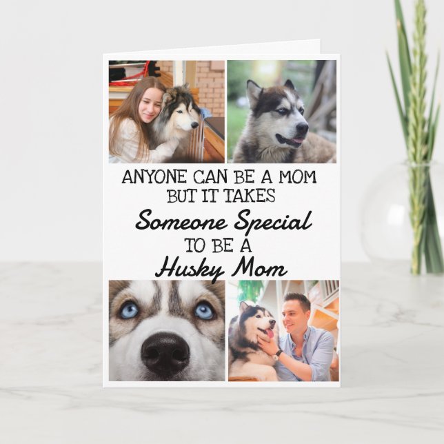 Siberian Husky ...Best Mom Mother's Day Card (Front)