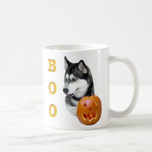 Siberian Husky (black) Boo Coffee Mug