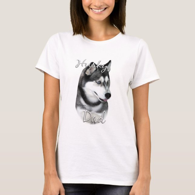 Siberian Husky (blk) Dad 2 T-Shirt (Front)