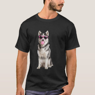Siberian Husky Bubble Gum T-Shirt