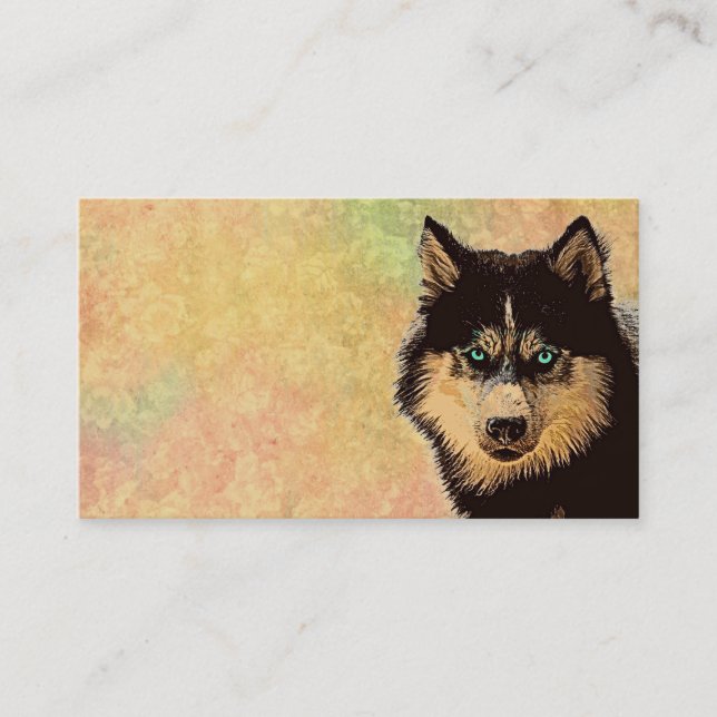 Siberian Husky Business Card (Front)