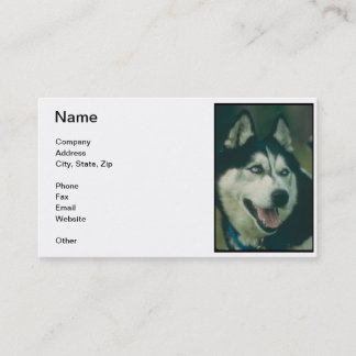 Siberian Husky Business Card