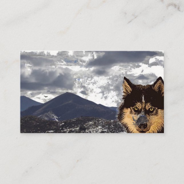 Siberian Husky Business Card (Front)