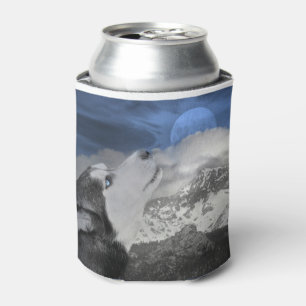 Siberian Husky Can Cooler