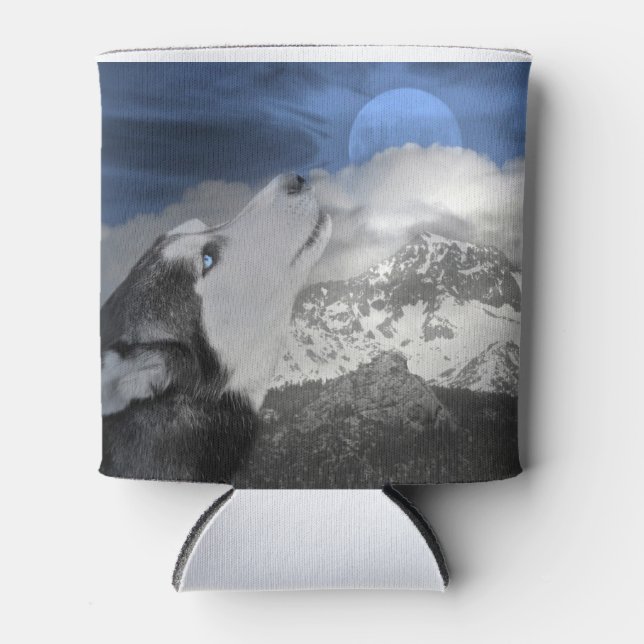 Siberian Husky Can Cooler (Front)