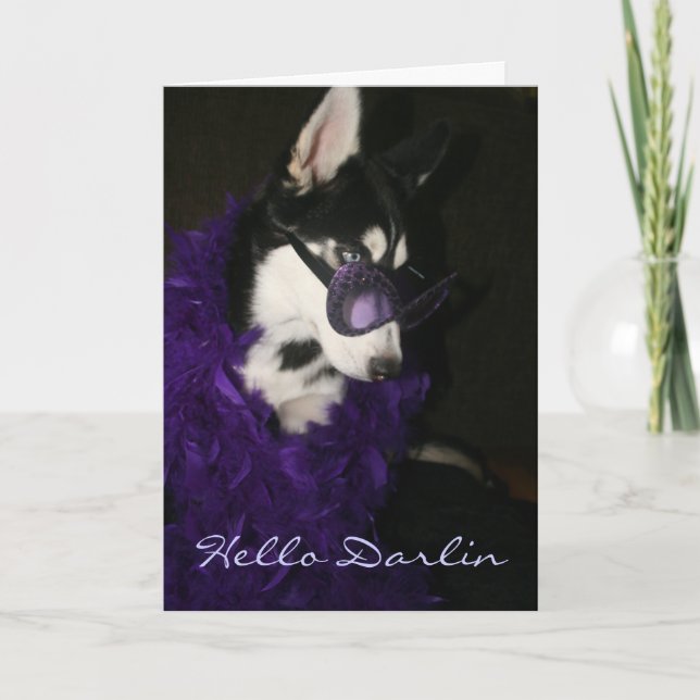 Siberian Husky Card (Front)