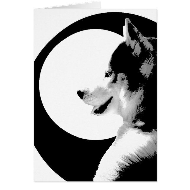 Siberian Husky Card / Alaskan Malamute Card (Front)