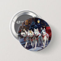 Siberian Husky Christmas Festive Season