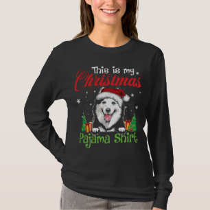 Siberian Husky Christmas Pajama Funny Dog Lover Xm T-Shirt