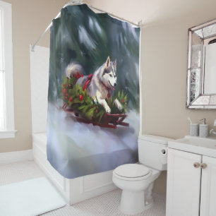 Siberian Husky Christmas snow winter