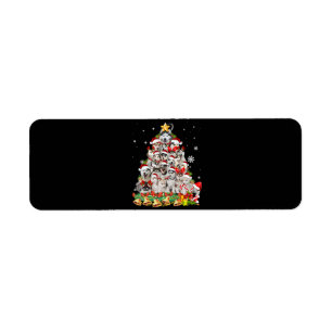 Siberian husky christmas tree lights   dog xmas