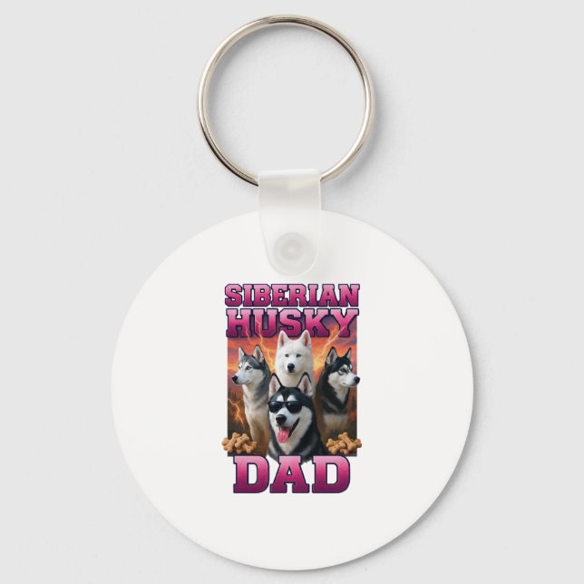 Siberian Husky Copy Copy Copy Keychain (Front)
