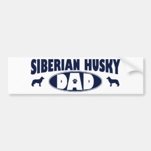 Siberian Husky Dad Bumper Sticker