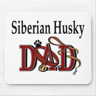 Siberian Husky Dad Gifts Mouse Pad
