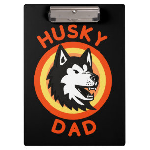 Siberian Husky Dad, husky dog  Clipboard