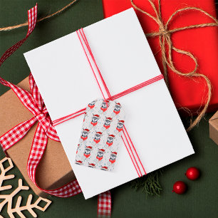 Siberian Husky Dog Breed Christmas Stars Gift Tags