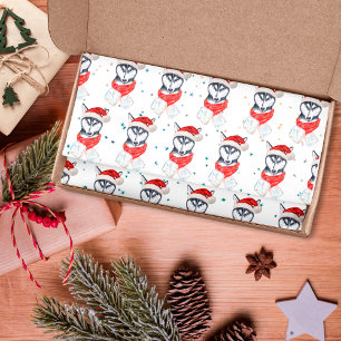 Siberian Husky Dog Breed Christmas Stars Tissue Paper