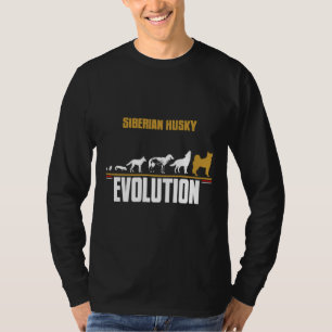 Siberian Husky Dog Breed Evolution T-Shirt