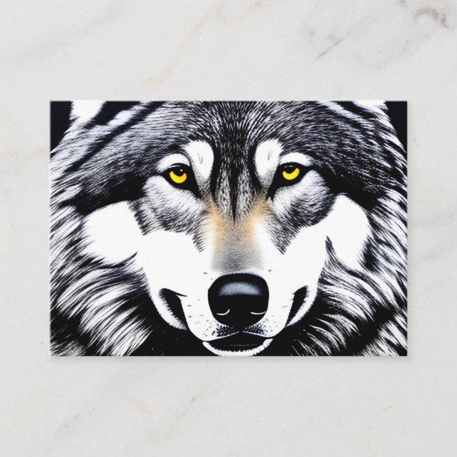 Siberian Husky Dog Business Card (Front)