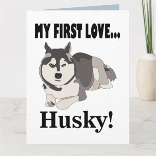 Siberian Husky Dog  Card