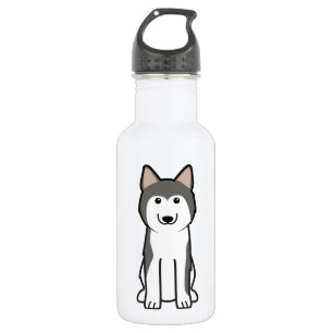 Siberian Husky Dog Cartoon 532 Ml Water Bottle