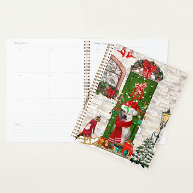 Siberian Husky Dog Christmas  Planner (Display)