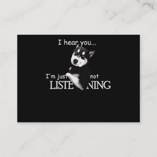 Siberian Husky Dog Husky Dog Lovers Business Card