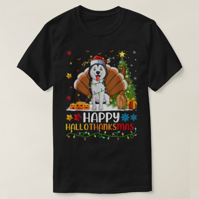 Siberian Husky Dog Lover Funny Siberian Husky Hell T-Shirt (Design Front)