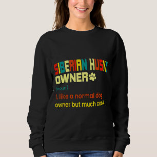 Siberian Husky Dog Mom Dad Sweatshirt