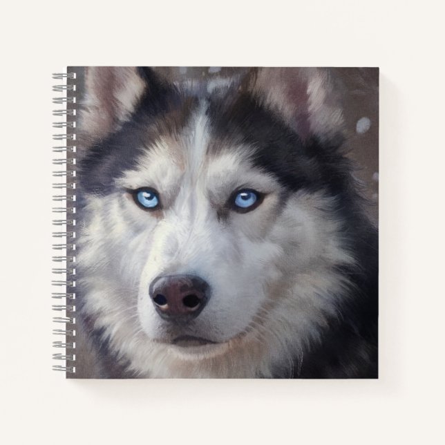 Siberian Husky Dog Notebook (Front)