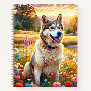 Siberian Husky Dog   Notebook
