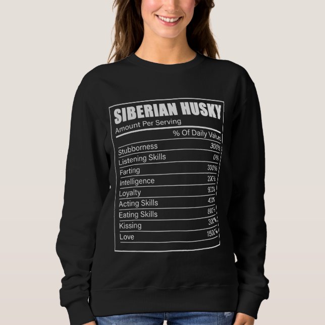 Siberian Husky Dog Owner 1 Sweatshirt (Front)