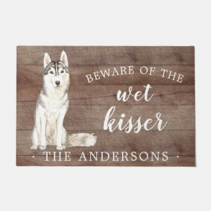Siberian Husky.Dog Personalized Door Mat