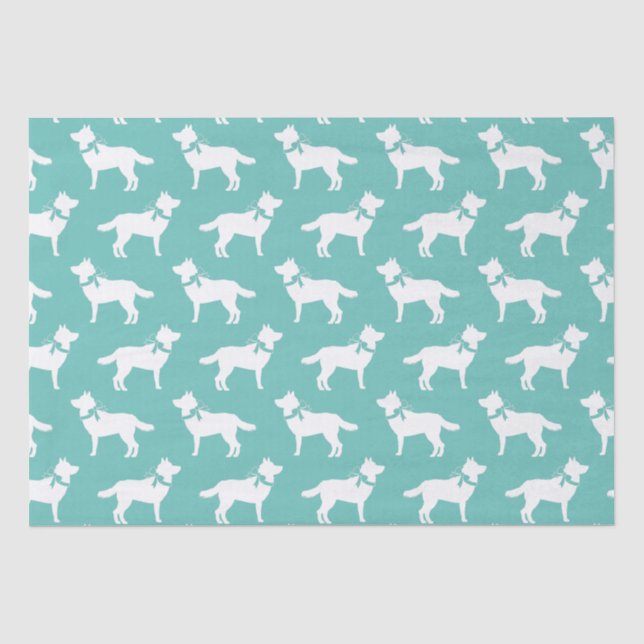 Siberian Husky Dog Puppy Malamut Tissue Paper (Front)