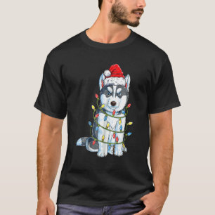 Siberian Husky Dog Ugly Christmas Sweater Xmas Tre