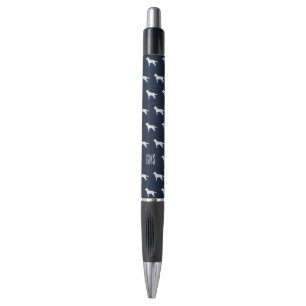 Siberian Husky Dogs Pattern Monogrammed Pen