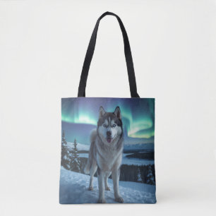 Siberian Husky Elegant Shoulder Tote Bag