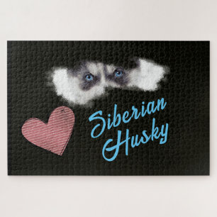 Siberian Husky Eyes Solid Colour 1000 piece Jigsaw Jigsaw Puzzle
