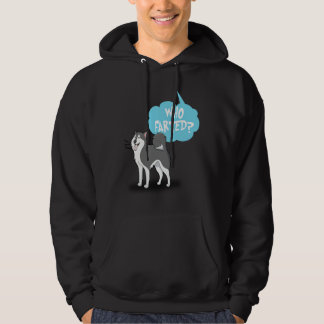 Siberian Husky Farting Dog Who Farted Hoodie
