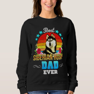 Siberian Husky Floral Sweatshirt