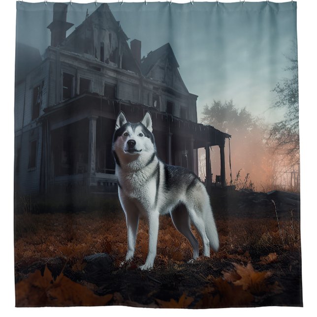 Siberian Husky Halloween Scary  (Front)