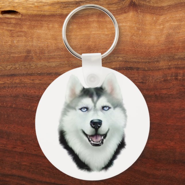 Siberian Husky Keychain (Front)