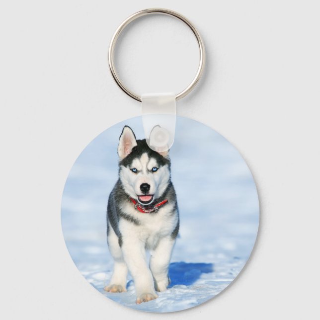 Siberian Husky Keychain (Front)