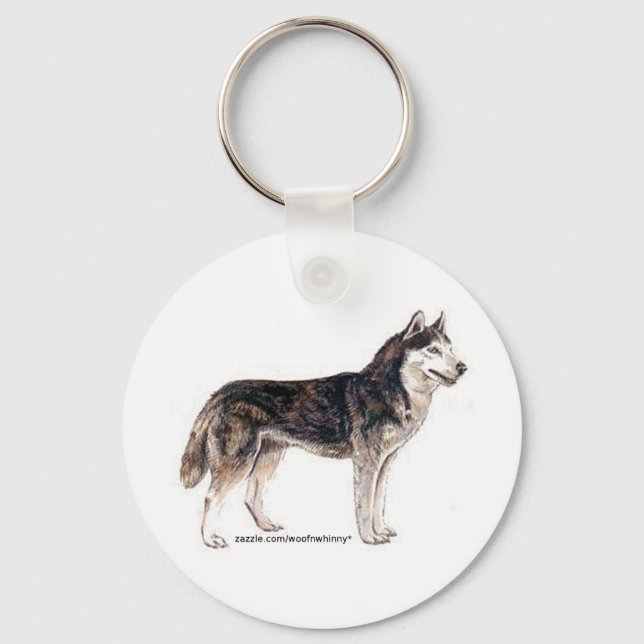 Siberian Husky! Keychain (Front)